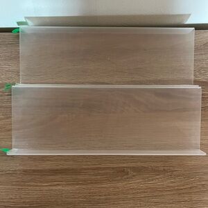 Clear Storage Shelves for spices- set of 4
